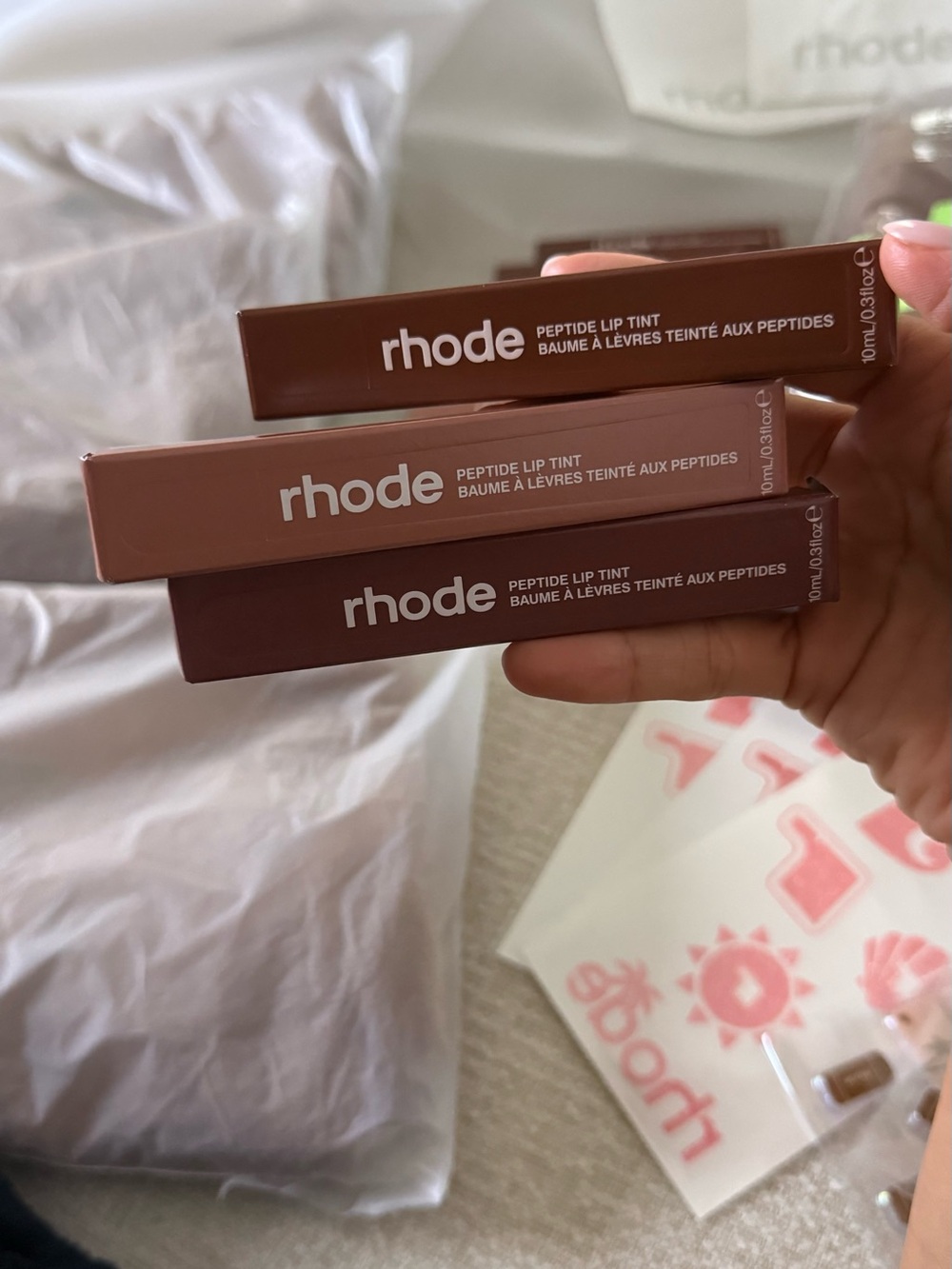 Rhode Peptide Lip Treatment Trio s2026 - Colada,Macadamia Butter,and Honey Mango